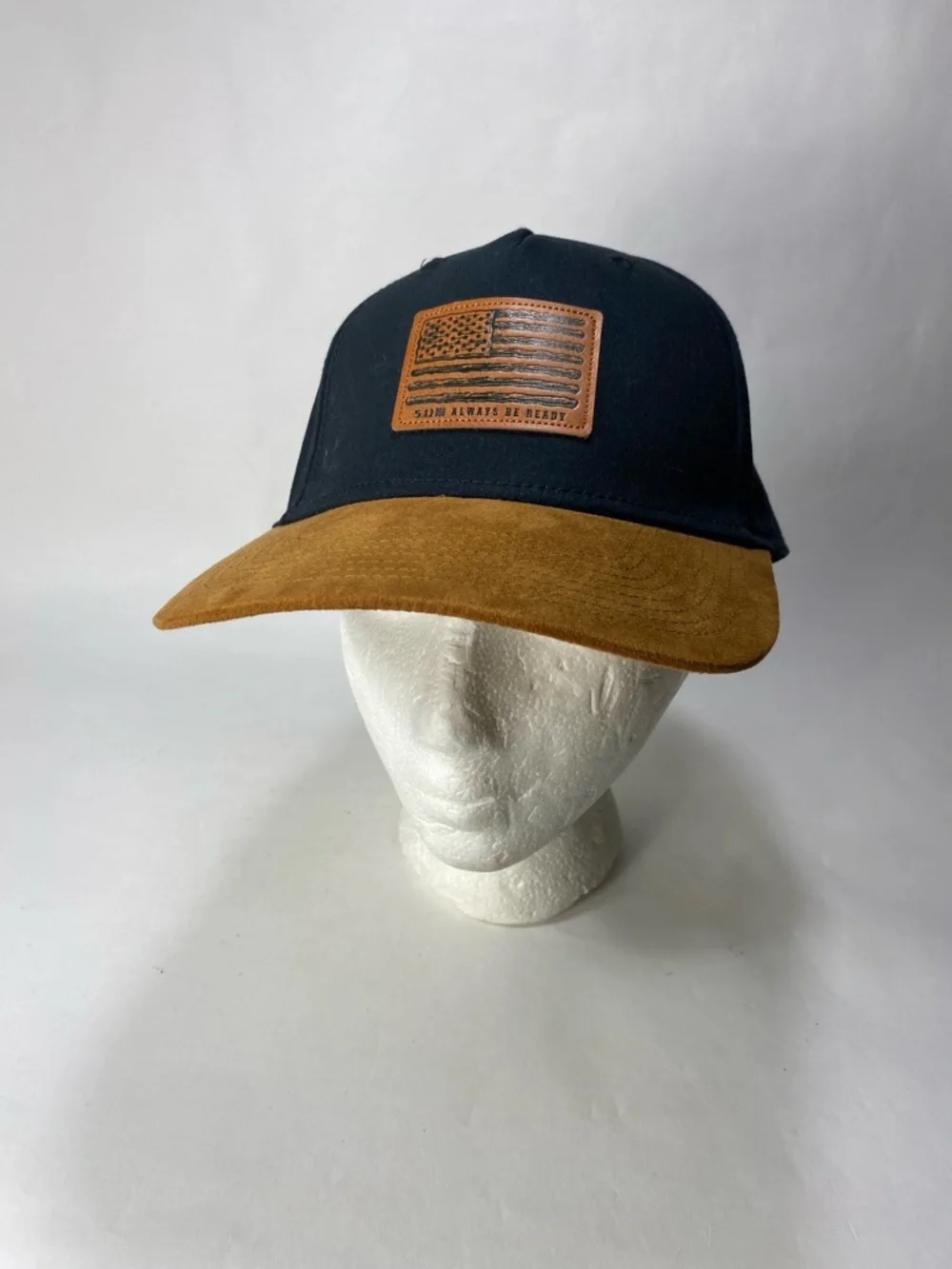 5.11 Tactical American Flag Dark Navy/Black Brown Snap Baseball Cap Top Velcro
